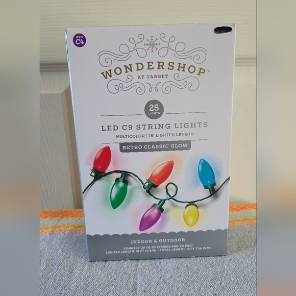 Wondershop Retro Classic Glow LED C9 String Lights - Picture 1 of 1